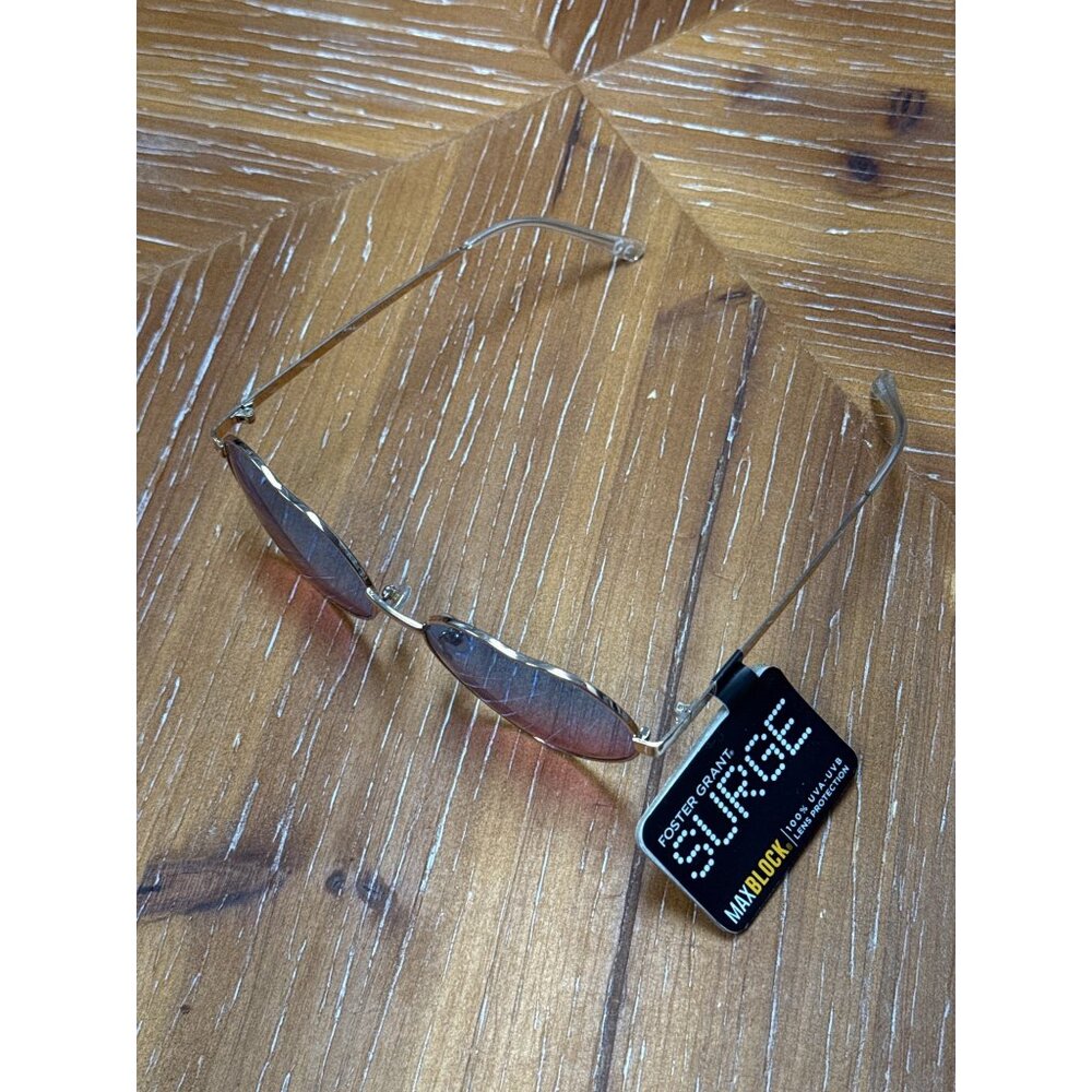 Foster Grant Surge Rimless Heart Sunglasses With Gradient Pink Lenses & 100% UVA - Picture 6 of 12